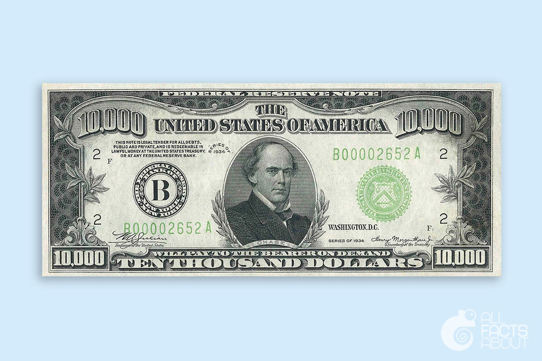 Ten Thousand Dollar Bill USA - 10000 Dollar Bill